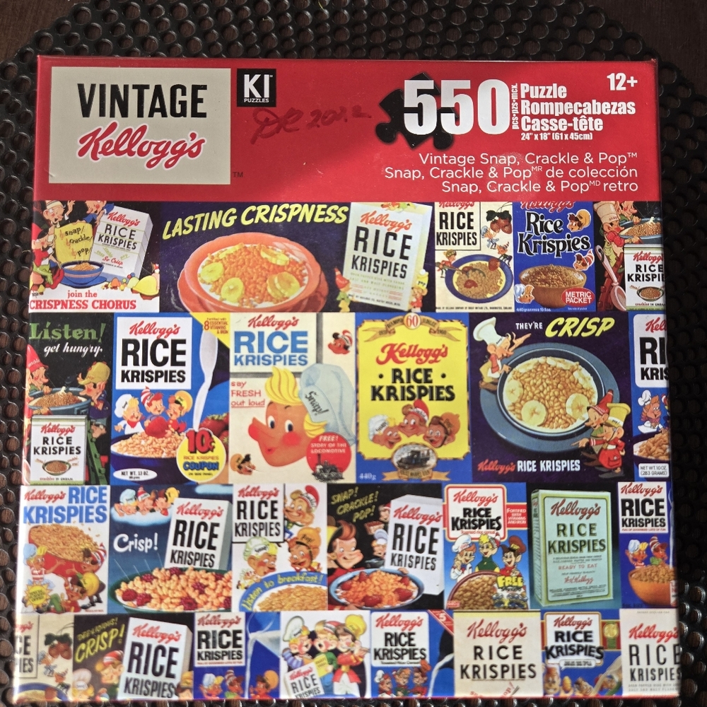 Vintage Kelloggs Puzzle 550 Piece Cereal Rice Krispy Toy Game Kids Adult Family - Picture 2 of 5